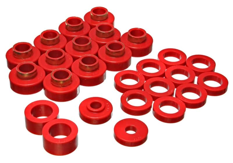 Energy Suspension — Energy Suspension CJ-8 Scrambler Body Mount - Red
BodyMntBshKt - view 2