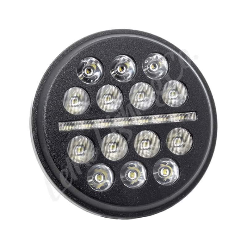 Letric Lighting — Letric Lighting 5.75? LED Black Buck-Shot Style mini-multi Headlight - view 1