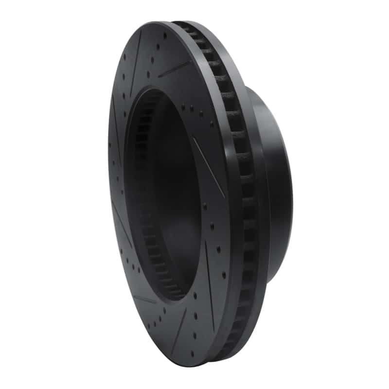 R1 Concepts — R1 09-25 Dodge Ram 2500 Front Right Drilled & Slotted Black Brake Rotor
R1 Brake Rotor Drill - view 4