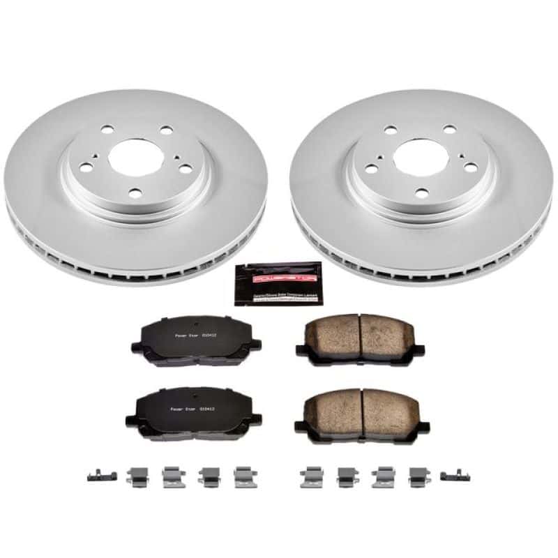 PowerStop — Power Stop 01-07 Toyota Highlander Front Z17 Evolution Geomet Coated Brake Kit - view 1