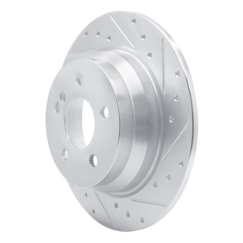 R1 Concepts — R1 03-16 Mercedes-Benz E200 (Latin America) Rear Right Drilled & Slotted Silver Brake Rotor
R1 Brake Rotor Drill - view 2