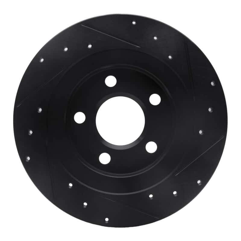 R1 Concepts — R1 98-05 Buick Park Avenue Rear Left Drilled & Slotted Black Brake Rotor
R1 Brake Rotor Drill - view 5