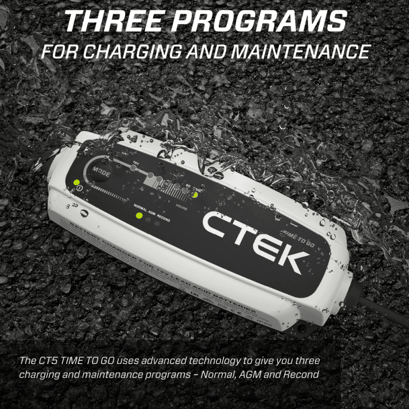 CTEK — CTEK Battery Charger - CT5 Time To Go - 4.3A - view 3