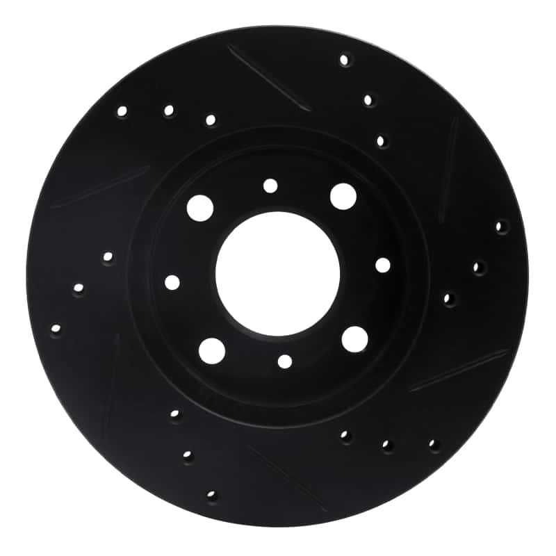 R1 Concepts — R1 90-00 Honda Civic Wagon Front Left Drilled & Slotted Black Brake Rotor
R1 Brake Rotor Drill - view 5