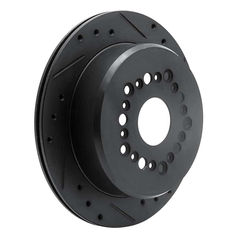 R1 Concepts — R1 92-98 Lexus SC300 Rear Right Drilled & Slotted Black Brake Rotor
R1 Brake Rotor Drill - view 2