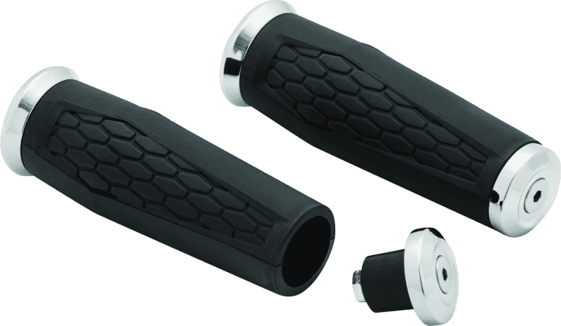 Kuryakyn — Kuryakyn Hex Grips 1inch Universal Chrome - view 1