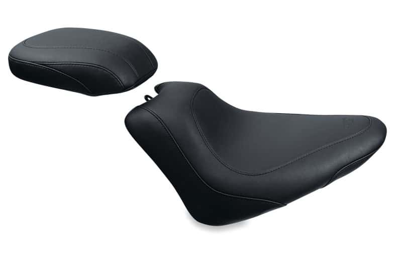 Mustang Motorcycle — Mustang 11-13 Harley Blackline, 12-17 Slim,Slim S Wide Tripper Passenger Seat - Black - view 2