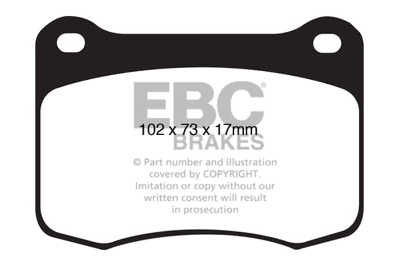 EBC — EBC 08+ Lexus IS-F 5.0 Bluestuff Rear Brake Pads
Disc Brake Pad - view 3