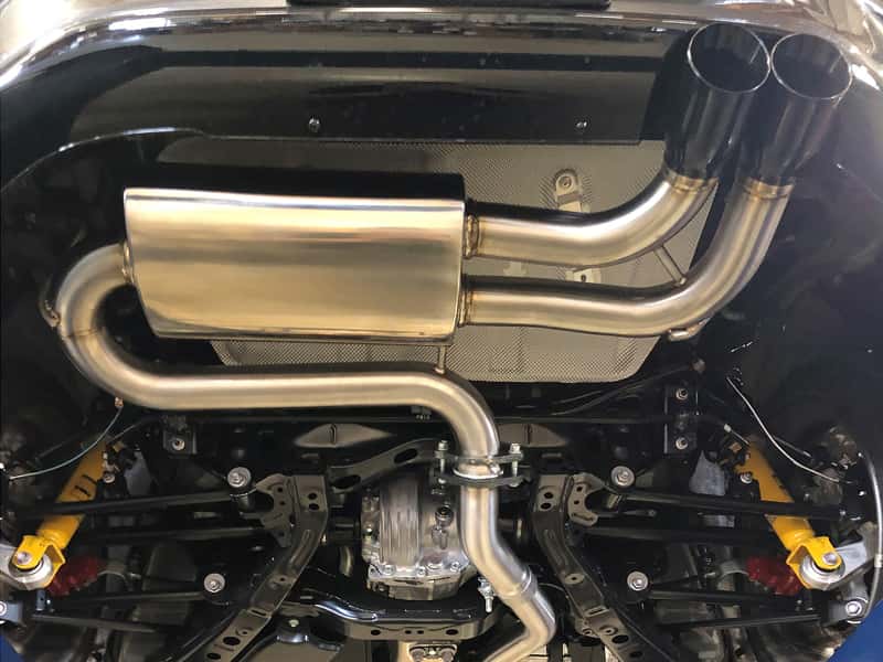 aFe — aFe Takeda 2-1/2in 304 SS Axle-Back Exhaust w/ Black Tip 16-19 Mazda Miata L4 2.0L
Axle-Back Exhaust - view 2