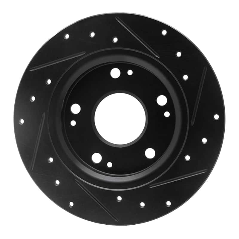 R1 Concepts — R1 11-15 Honda CR-Z Rear Left Drilled & Slotted Black Brake Rotor
R1 Brake Rotor Drill - view 5