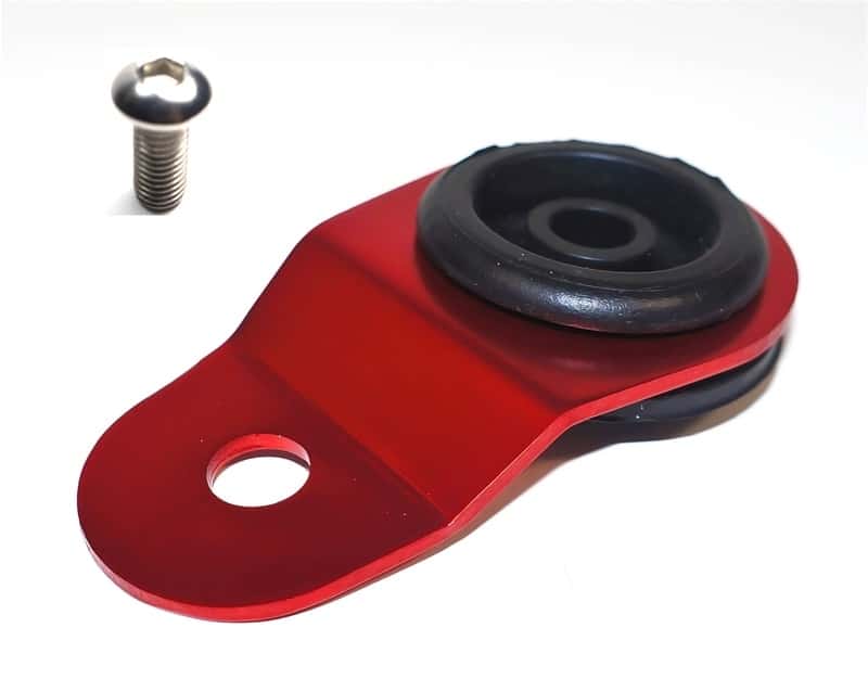 Torque Solution — Torque Solution Radiator Mount w/ Insert (RED) : Mitsubishi Evolution 7/8/9 - view 1