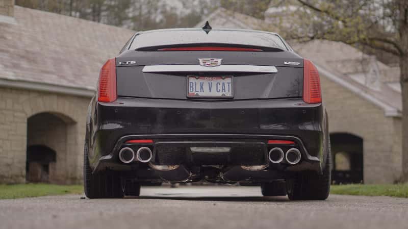 Stainless Works — Stainless Works 2016-18 Cadillac CTS-V Sedan Axle Back System Dual-Mode Turbo Mufflers 4in Tips
Exhaust System - view 10