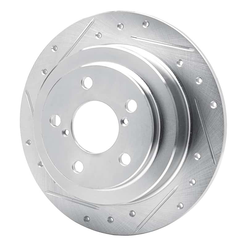 R1 Concepts — R1 90-08 Saab 9-2X Rear Left Drilled & Slotted Silver Brake Rotor
R1 Brake Rotor Drill - view 2