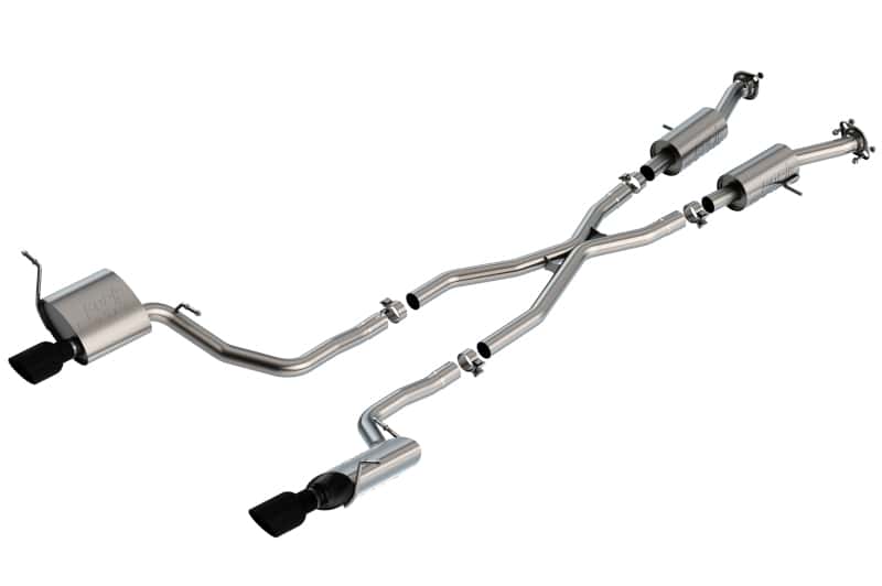Borla — Borla 14-20 Jeep Grand Cherokee 3.6L V6 2/4WD 2.25in S-Type Cat-back - Black Chrome
Cat-Back System - view 1