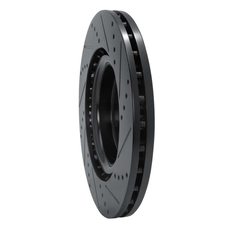 R1 Concepts — R1 18-25 Subaru WRX Front Left Drilled & Slotted Black Brake Rotor
R1 Brake Rotor Drill - view 4