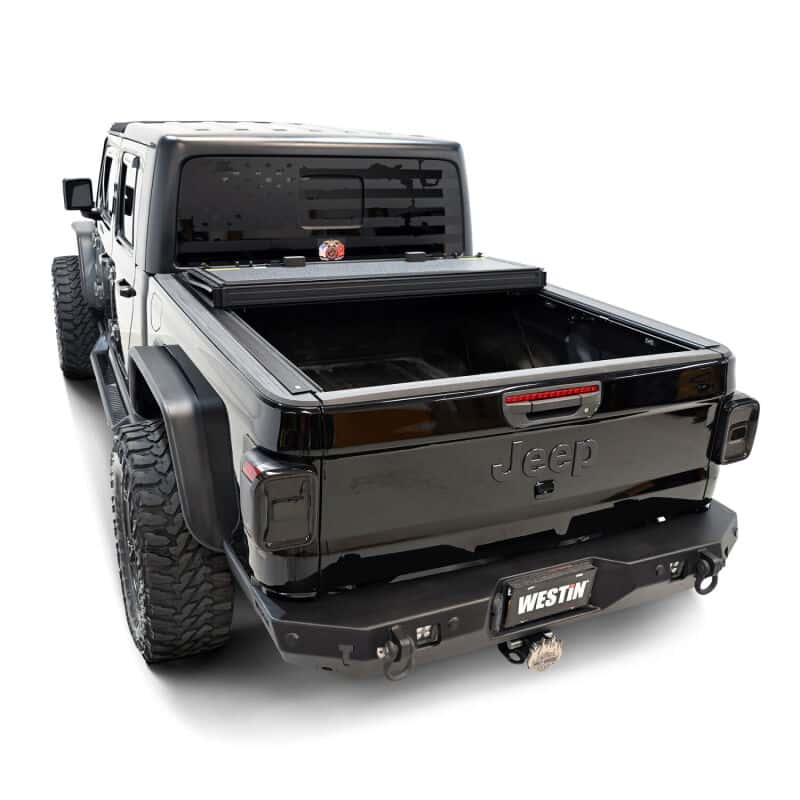 Westin — Westin 20-26 Jeep Gladiator JT 4WD 5ft. Bed Hard Tri-Fold Tonneau Cover - Black
HT-F Tonneau Cover - view 18