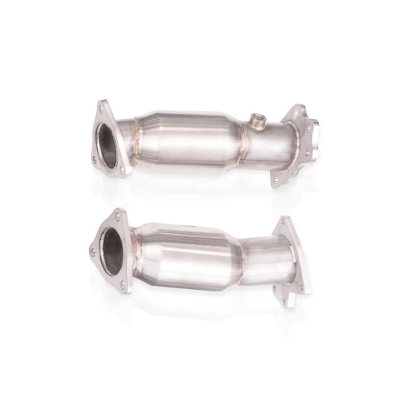Stainless Works — Stainless Works 20-21 Chevrolet Corvette C8 6.2L High-Flow Catted Midpipe Kit 3in
Exhaust System - view 3