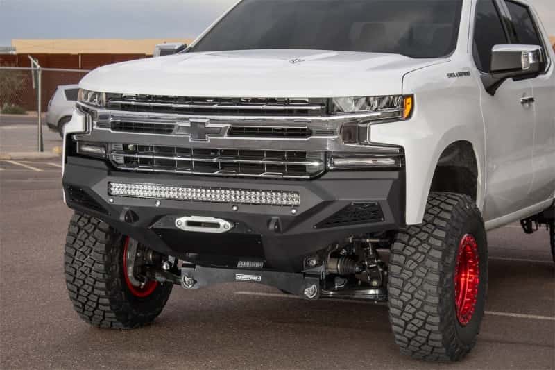 Addictive Desert Designs — Addictive Desert Designs 2019 Chevrolet Silverado 1500 SF Front Bumper w/ Winch Mount&Sensor Cutout
Bumper- Front
Bumpers - view 5