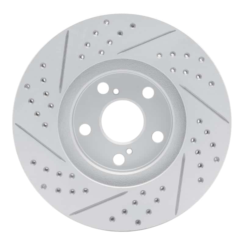 R1 Concepts — R1 00-10 Pontiac Vibe Front Right Drilled & Slotted Geo-Carbon Rotor - view 5