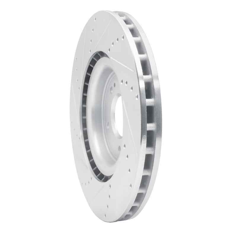 R1 Concepts — R1 08-15 Mitsubishi Lancer Front Right Drilled & Slotted Silver Brake Rotor
R1 Brake Rotor Drill - view 4