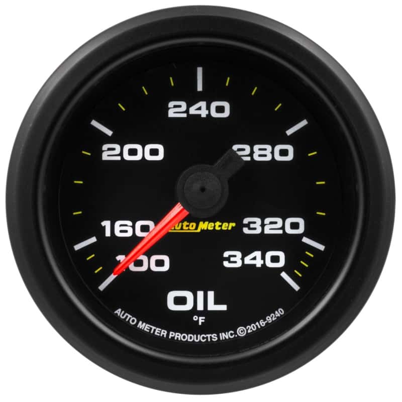 AutoMeter — Autometer Extreme Environment 2-1/16in 340 Deg Oil Temp Gauge Stepper Motor w/Peak & Warn
GA 2" OILT 340F EEG - view 1