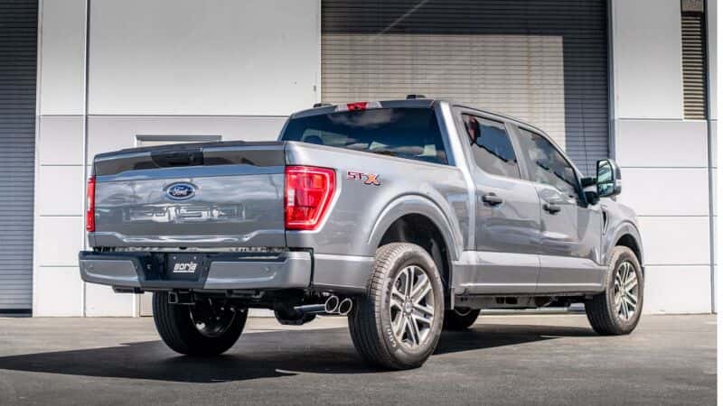 Borla — Borla F-150 2021 5.0L 4dr CC SB EC STB Lariat/KR/Platinum/LTD 3/2.25 DSE Cat-Back S-Type CHR Tips
Cat-Back System - view 4