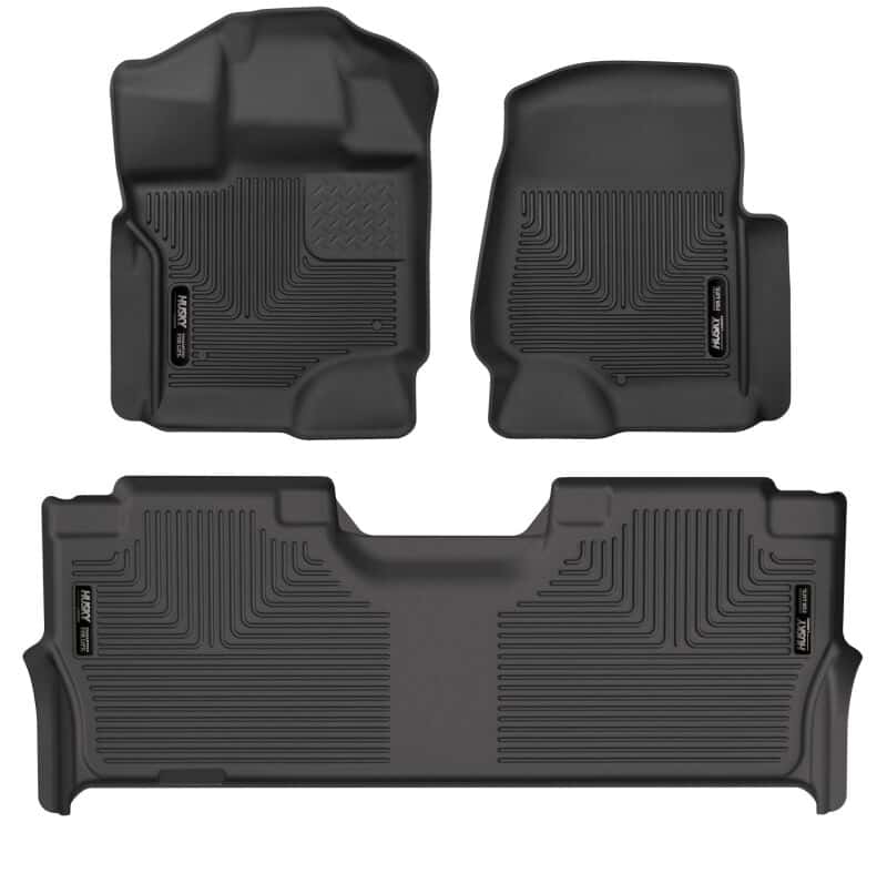 Husky Liners — Husky Liners 2017 Ford F-250 Super Duty Crew Cab X-Act Contour Black Front and Rear Floor Liners
Husky Liners 21-23 Ford F-150 CC SC X-Act Contour Front & Second Row Seat Floor Liners - Black
X-act Contour Series
Floor Liners - view 1