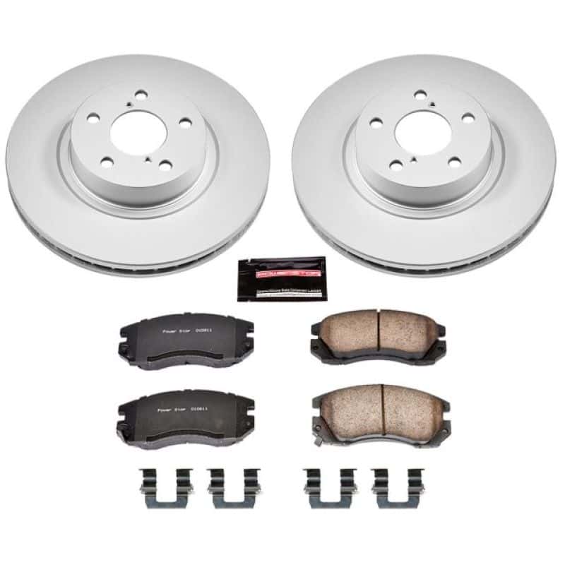 PowerStop — Power Stop 1996 Subaru Legacy Front Z17 Evolution Geomet Coated Brake Kit - view 1