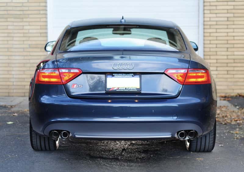 AWE Tuning — AWE Tuning Audi B8 S5 4.2L Touring Edition Exhaust System - Diamond Black Tips
Touring Exhaust - view 2