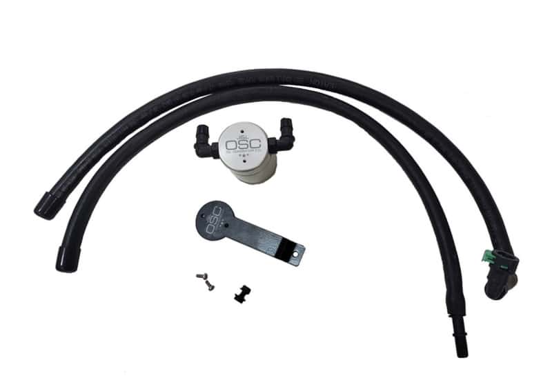 J&L — J&L 2020-2024 Ford Explorer 2.3L EcoBoost Driver Side Oil Separator 3.0 - Clear Anodized
Oil Separator - view 1