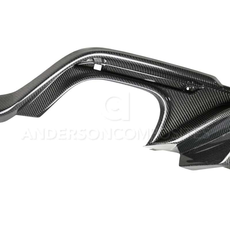 Anderson Composites — Anderson Composites 2018 Ford Mustang GT Type-OE Carbon FIber Quad Tip Rear Diffuser - view 5
