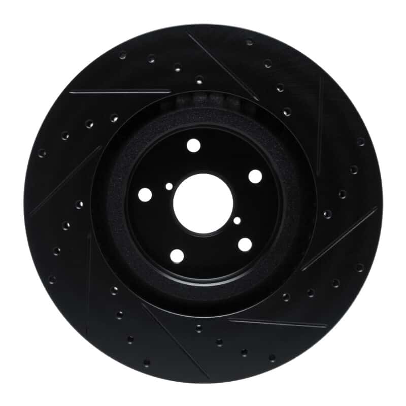 R1 Concepts — R1 -23 Subaru Ascent Front Left Drilled & Slotted Black Brake Rotor
R1 Brake Rotor Drill - view 5