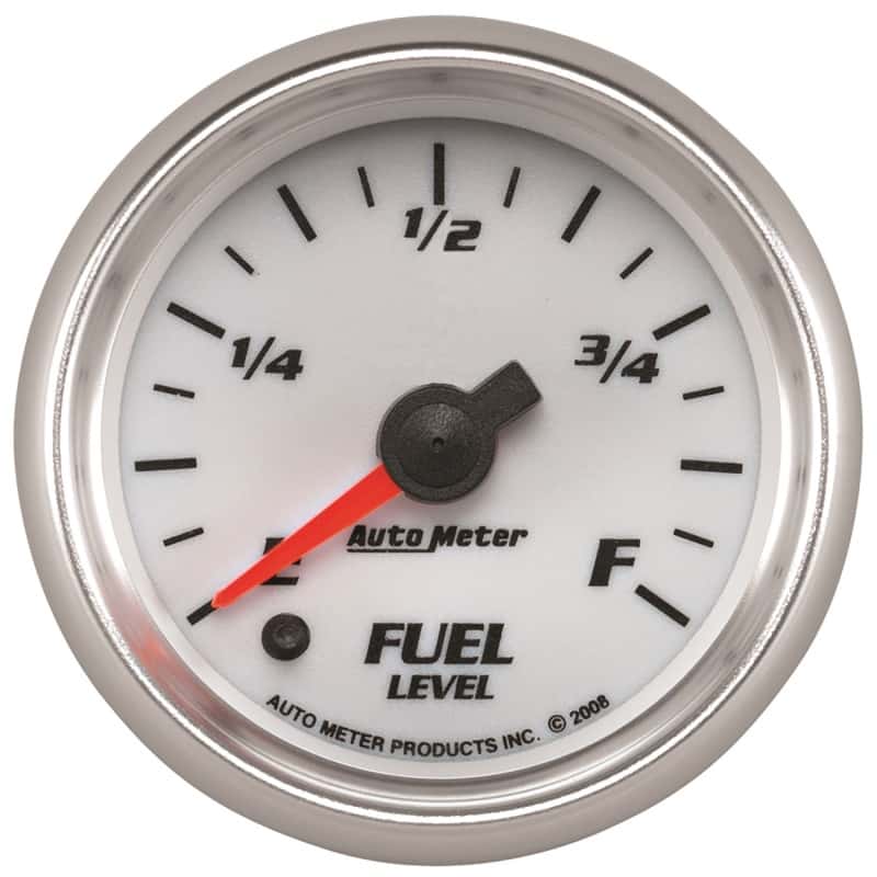 AutoMeter — Autometer Pro-Cycle Gauge Fuel Level 2 1/16in 0-280 Programmable White
2" FUEL LEVEL PC C2 - view 1