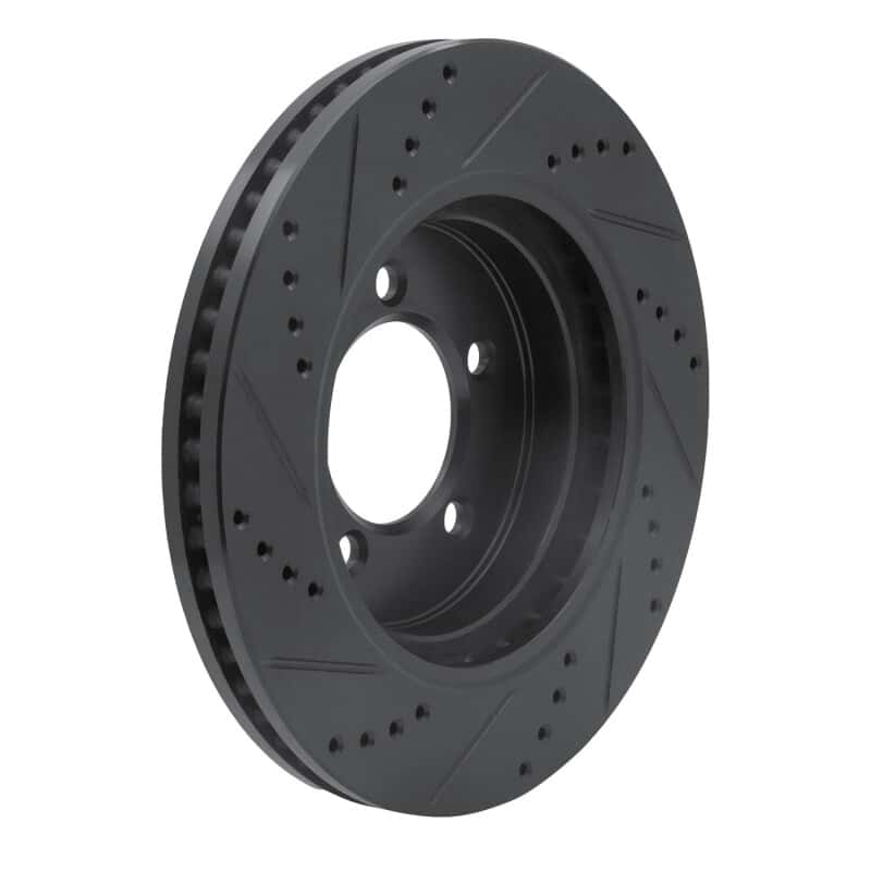 R1 Concepts — R1 06-10 Ford Explorer Sport Trac Front Right Drilled & Slotted Black Brake Rotor
R1 Brake Rotor Drill - view 4