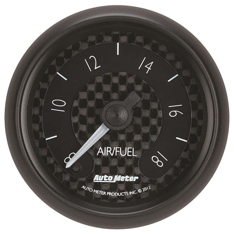 AutoMeter — Autometer GT Series 52mm Full Sweep Electronic 8:1-18:1 AFR Wideband Air/Fuel Ratio Analog
2-1/16" ANALOG WIDEB - view 1