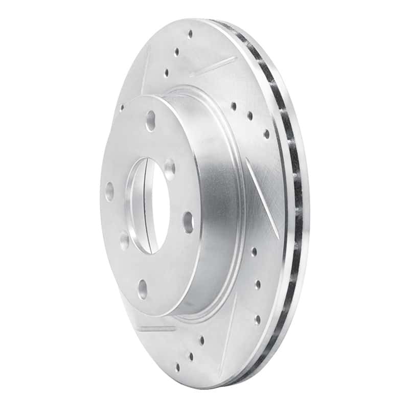 R1 Concepts — R1 89-94 Suzuki SWIFT Front Left Drilled & Slotted Silver Brake Rotor
R1 Brake Rotor Drill - view 2