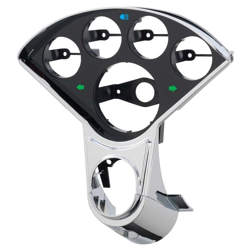 AutoMeter — Autometer 55-56 Chevy Cars 5-Gauge Dash Panel (Fits One 3-3/8in Tach & Four 2-1/16in Gauges)
DASH PANEL, 55-56 C - view 6