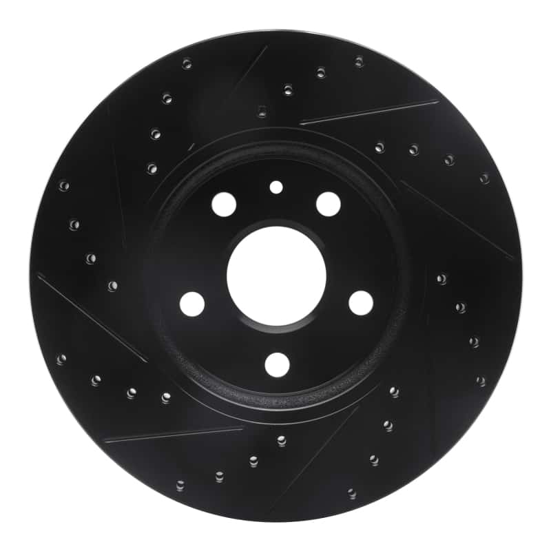 R1 Concepts — R1 2008-2014 Cadillac CTS Front Right Drilled & Slotted Black Brake Rotor
R1 Brake Rotor Drill - view 5