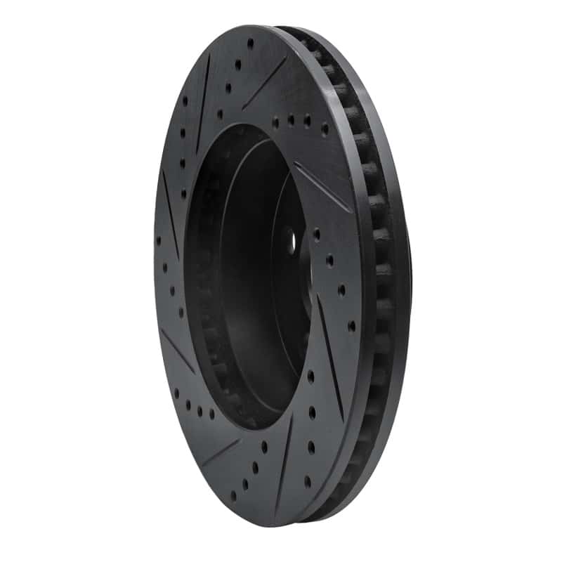R1 Concepts — R1 02-07 Jeep Liberty Front Right Drilled & Slotted Black Brake Rotor
R1 Brake Rotor Drill - view 4