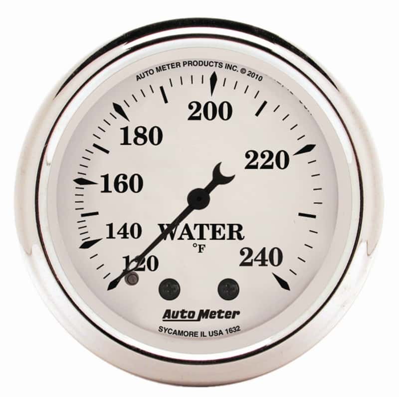 AutoMeter — AutoMeter Gauge Water Temp 2-1/16in. 120-240 Deg. F Mech Old Tyme White
2" WATER TEMP, 120-2 - view 2