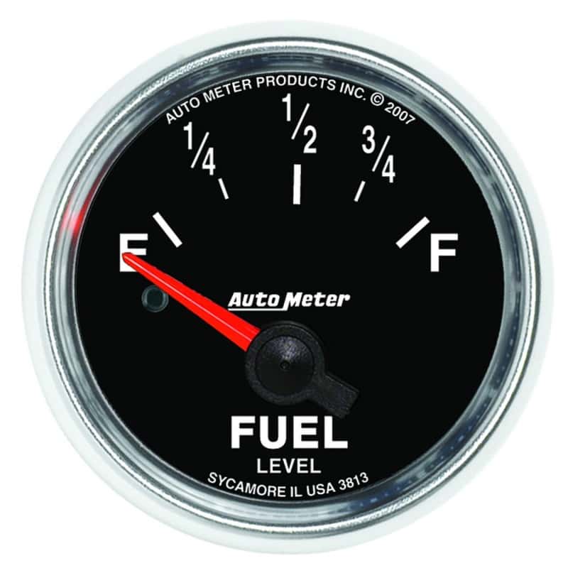 AutoMeter — Autometer GS 52mm 0-90 ohms Short Sweep Electronic Fuel Level GM Gauge
2-1/16" FUEL LEVEL, - view 8