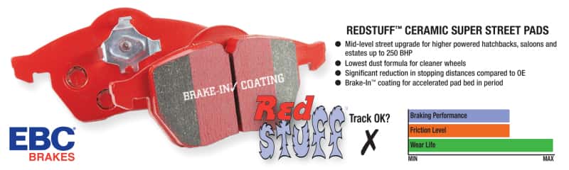 EBC — EBC Brakes Redstuff Ceramic Brake Pads - view 4