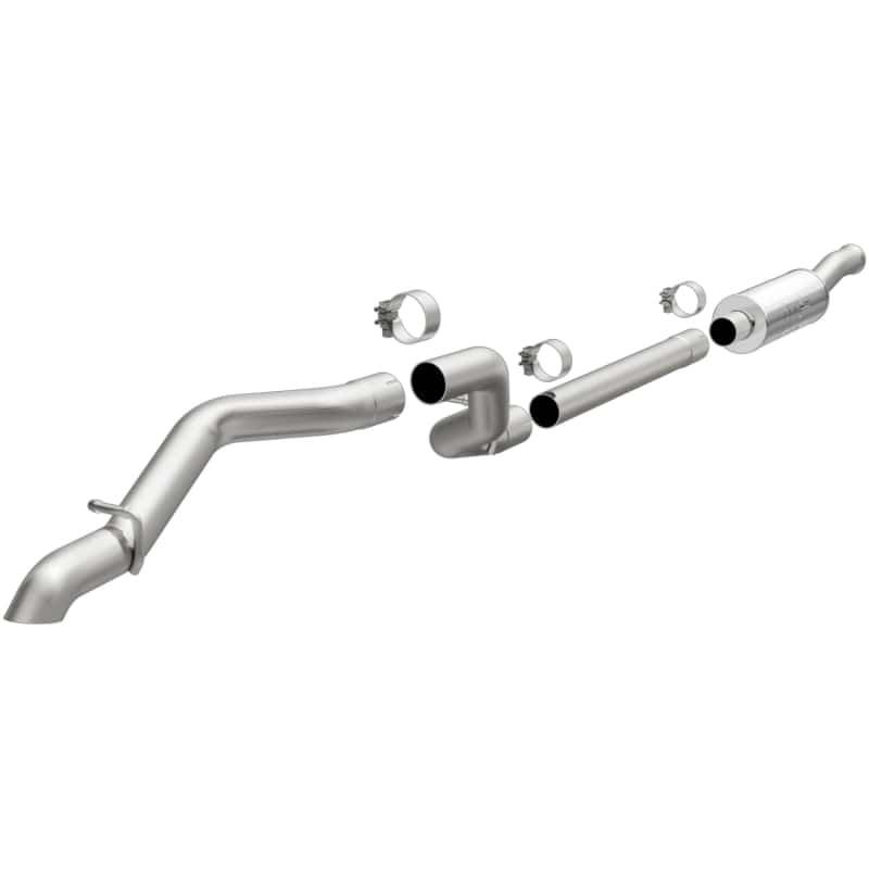 Magnaflow — MagnaFlow Cat Back 2018 Jeep Wrangler 2.0L Rock Crawler Series Single Exit Stainless Exhaust
Cat-Back - view 1