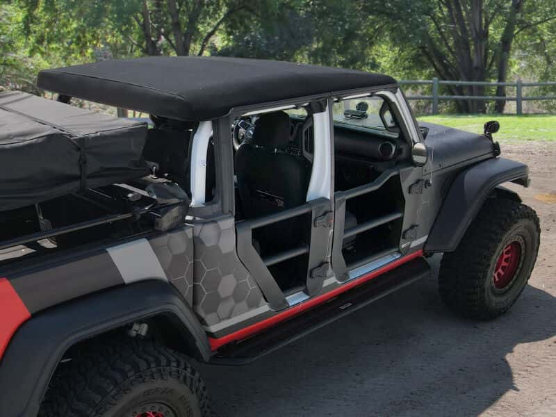 Go Rhino — Go Rhino Jeep 18-21 Wrangler JLU/20-21 Gladiator JT Trailline Replacement Rear Tube Door
Trailline Tube Doors - view 16