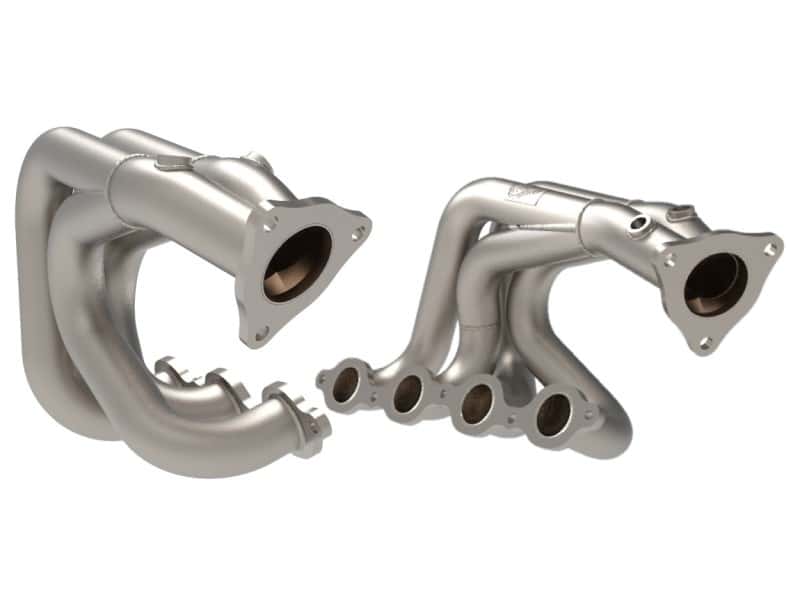 aFe — aFe Twisted 304SS Header 2020 Chevy Corvette (C8) 6.2L V8 - Titanium Ceramic Coated
Long Tube Header - view 1