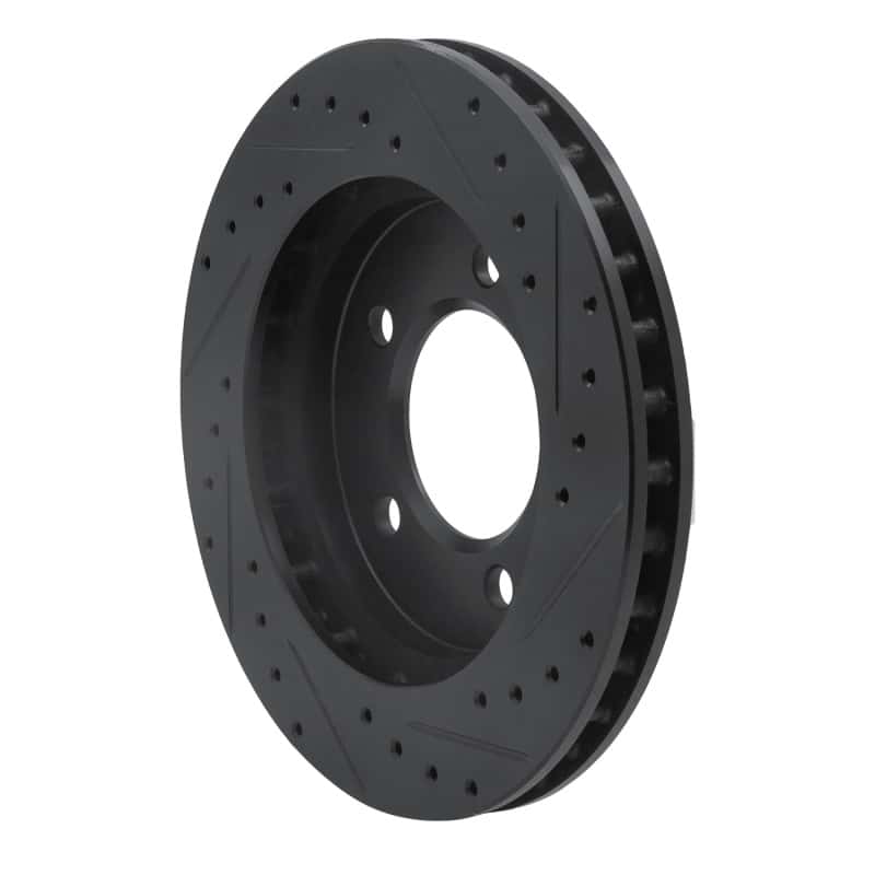 R1 Concepts — R1 97-02 Ford Expedition Front Left Drilled & Slotted Black Brake Rotor
R1 Brake Rotor Drill - view 4