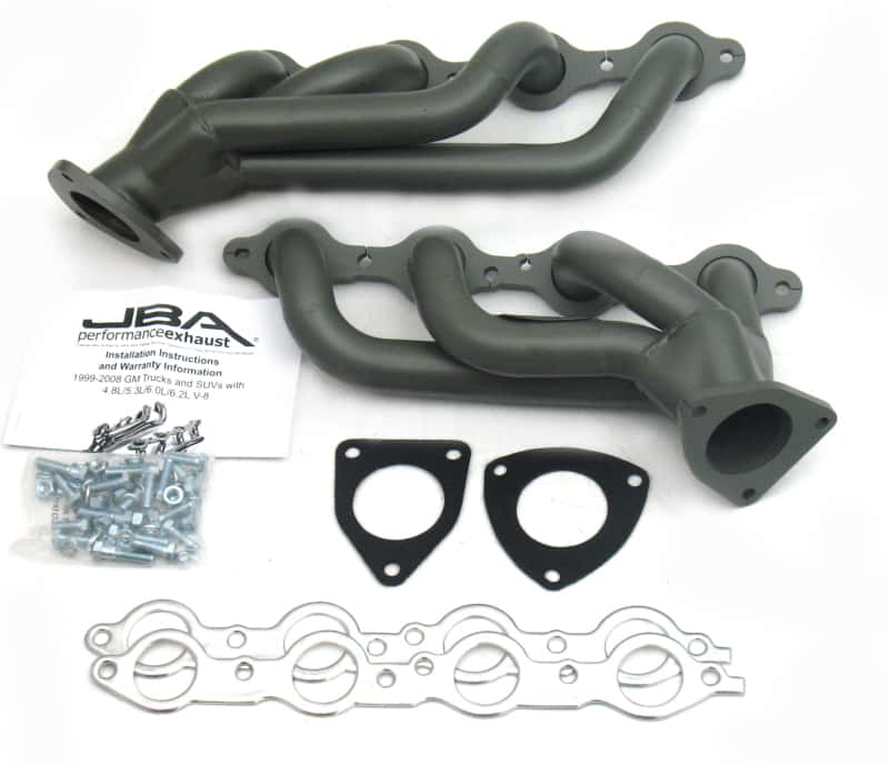 JBA — JBA 03-06 GM Truck 6.0L LS w/o EGR 1-5/8in Primary Ti Ctd Cat4Ward Header
Exhaust Header - view 1