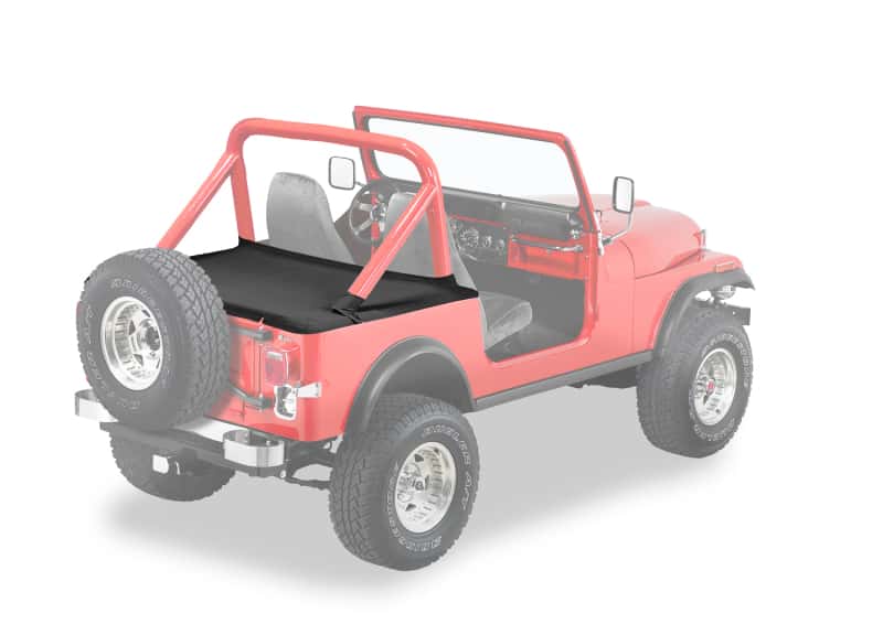 Bestop — Bestop 80-86 Jeep Cj7 / 87-91 Wrangler YJ Duster Deck Cover (Supertop Black Crush)
Duster Deck Cover - view 1