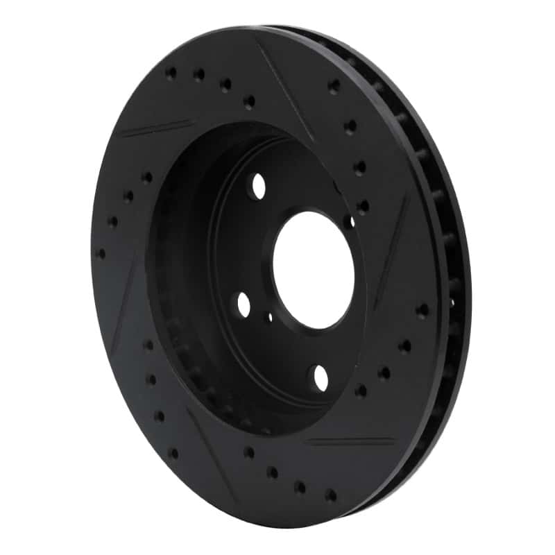 R1 Concepts — R1 91-95 Toyota MR2 Front Left Drilled & Slotted Black Brake Rotor
R1 Brake Rotor Drill - view 4