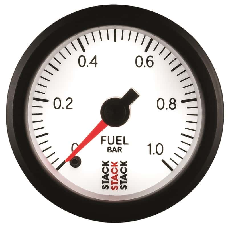 AutoMeter — Autometer Stack 52mm 0-1 Bar M10 Male Pro Stepper Motor Fuel Pressure Gauge - White
Ga FP ProStpr W 1Bar - view 4